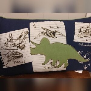 Dino decor kids pillow